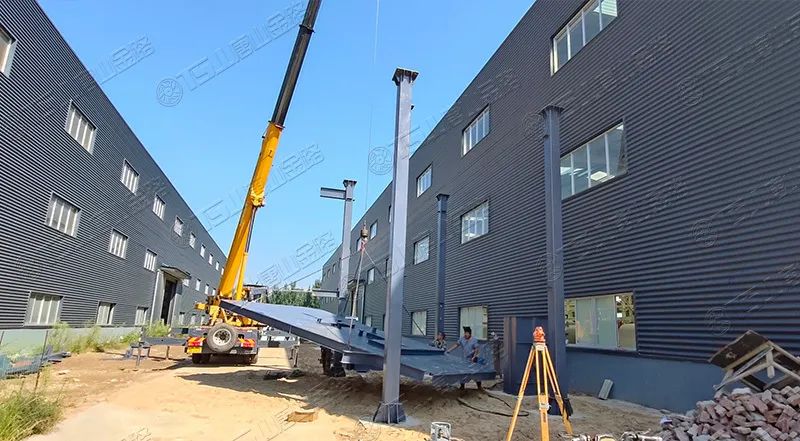 唐山金路廠區(qū)打造小型制砂樓，供客戶帶料試機(jī)